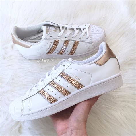adidas superstar wit rose goud
